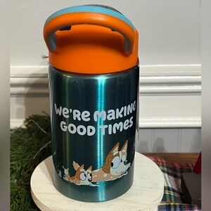 ZAK-Bluey Kids Insulted Bottle with Orange Lid